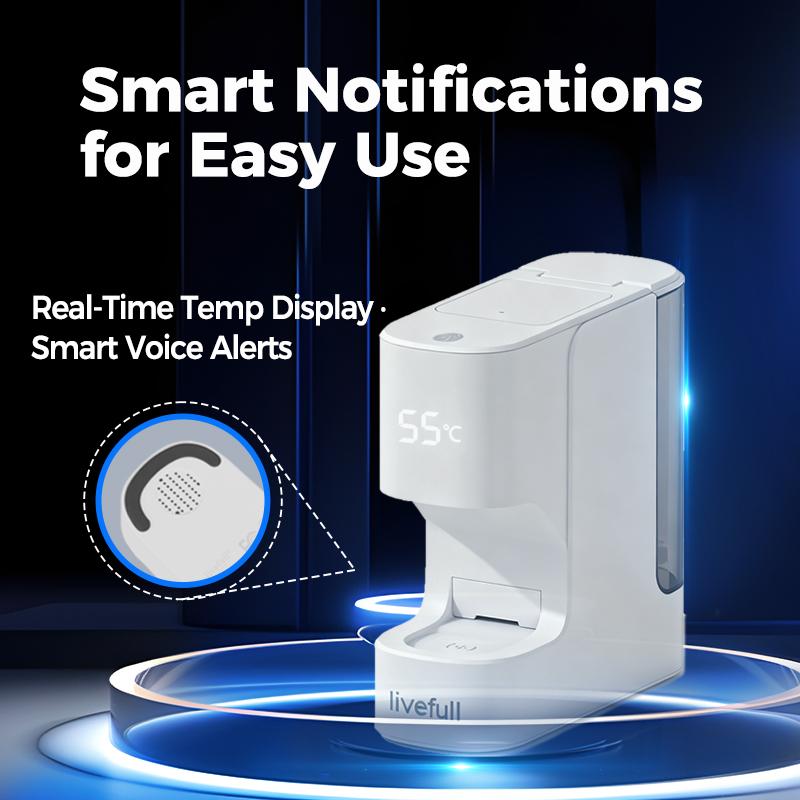 Smart Towel Heater with 5s Fast Heating & 55°C Constant Temp, Auto Towel Warmer, Includes 20 Towels