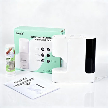 Smart Towel Heater with 5s Fast Heating & 55°C Constant Temp, Auto Towel Warmer, Includes 20 Towels