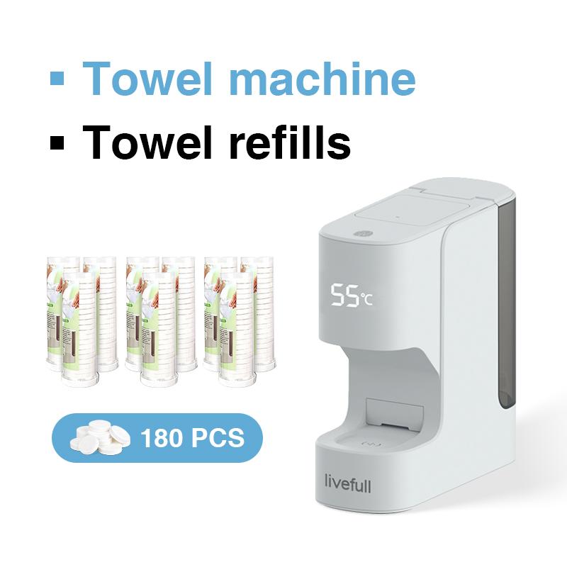 Smart Towel Heater with 5s Fast Heating & 55°C Constant Temp, Auto Towel Warmer, Includes 20 Towels
